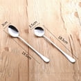 thumbnail image 4 of Long Handle Stirring Spoon Ice Tea Coffee Tableware Home Kitchen Stainless Steel Mixing Spoons, 4 of 9