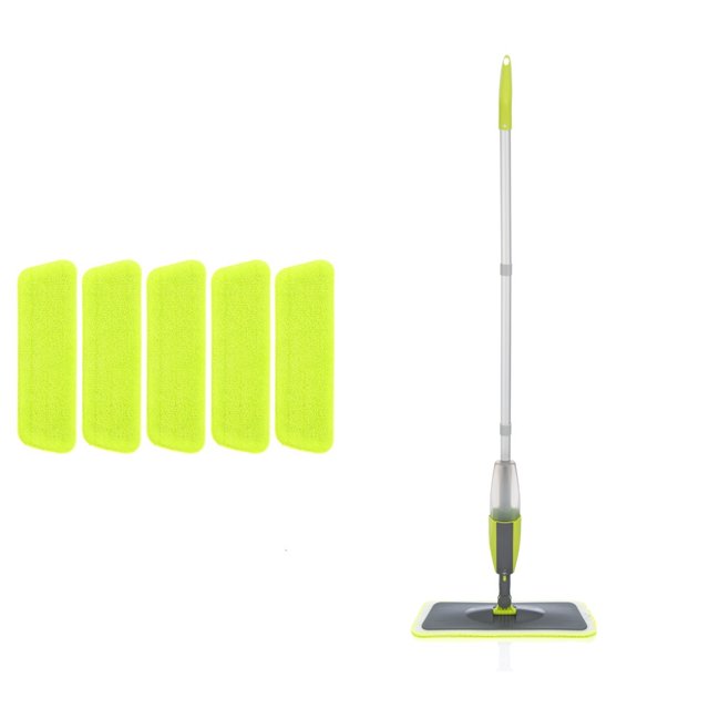 Spray Mop Broom Set Magic Flat Mops For Floor Home Cleaning Tool Brooms Household With Reusable Microfiber Pads Rotating Mop ,Easy to Use