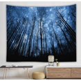 thumbnail image 2 of Tapiz de microtela con forma de bosque estrellado, 150 x 150 cm, decoración de habitación, 2 of 2