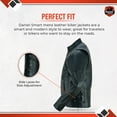 thumbnail image 3 of Daniel Smart Leather Motorcycle Jacket Men Premium Cowhide Leather Jacket with Euro Collar Design, 3 of 8