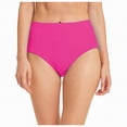 thumbnail image 6 of NIEWTR High Waist Tummy Control Bathing Suit Bottoms Women Ruched Drawstring Full Coverage Swim Briefs(Hot Pink,L), 6 of 6