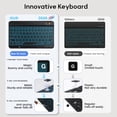 thumbnail image 4 of BLUTLOTUS Keyboard Case for iPad 9th/8th/7th Generation 10.2 Inch,360&Acirc;&deg; Rotatable Magnetic Keyboard Case with Pencil Holder Grooves Design(2021/2020/2019),7 Color Back, 4 of 8