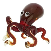 GlassOfVenice Murano Glass Octopus - Red