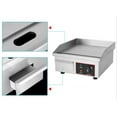 thumbnail image 4 of INTBUYING 1500W 14" Commercial Electric Countertop Flat Top Griddle Stainless Steel Non-Stick Griddles with Adjustable Temperture Control 110V for Teppanyaki Restaurant, 4 of 9