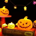 thumbnail image 5 of Halloween Pumpkin Decorations Indoor Lights, Pumpkin Lights LED Decor, Vintage Scary Halloween Home Party Kitchen Table Room Decorations (Large), 5 of 8