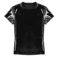 thumbnail image 5 of CENL Mens Faux Leather PVC Clubwear Short Sleeve Wet Look Shiny T-Shirt Top Costume, 5 of 9