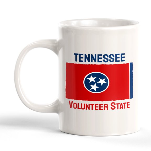Designs ByLITA Tennessee: Volunteer State 11oz Plastic Coffee Mug| States Flag Collection Mug