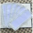 thumbnail image 3 of 12pcs Fairy Lace Edged 14 Count aida Fabric Cross Stitch Bookmarks, Blank Bookmarks to Cross Stitch, 3 of 7