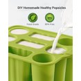 thumbnail image 2 of Moldes de helado para paletas: moldes de silicona sin BPA, moldes para paletas de hielo de agua DIY para niños, adultos y bebés, 2 of 6