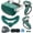 Dark green, variant on Compatible with Oculus Quest 2 Silicone Case Accessory with VR Case Cover, Silicone VR Face Cover Pad and Touch Controller Grip Cover Compatible with Quest 2, Disposable Eye Cup (Dark Green)