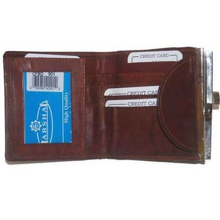 Ladies Small Genuine Leather Credit Card Holder Purse Wallet 901 CF (C)