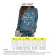 thumbnail image 5 of Sudadera de mujer con cuello redondo, diseño de patrón de letras, manga larga, sudadera informal holgada con capucha para uso diario, azul (fuente blanca) XL, 5 of 5