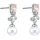 thumbnail image 2 of Pendientes Swarovski Perfection Light Multi/Rosa talla única, 2 of 3
