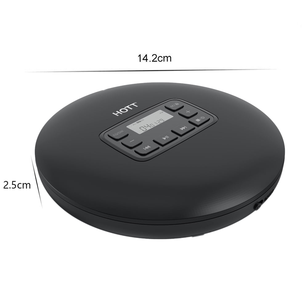 MEGICOT Portable CD Player with Backlight, Memory Feature, Anti-Skip, EQ, Compact Music CD Small CD Player for CD, MP3 CD, CD-R, CD-RW