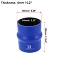 thumbnail image 3 of Unique Bargains 100cm Length 28mm Inner Dia Straight Hump Silicone Hose Coupler Intercooler Tube for Car Intercooler Intake Piping Blue, 3 of 6