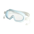 thumbnail image 2 of Gafas de natación para niños Gafas de natación Visión ancha Correa de silicona ajustable Resistente al agua para niños para niños con tapones para los, 2 of 8