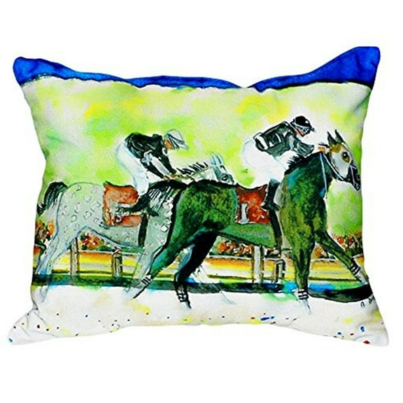 Betsy Drake NC142 16 x 20 in. Close Race No Cord Pillow
