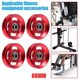 thumbnail image 2 of 88mm Gym Universal Bearing Pulley Wearproof Nylon Bearing Pulley Wheel Cable Fitness Gum Training Home Fitness Equipment Part, 2 of 5