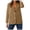 Coffee, variant on Women's Notched Lapel One Button Long Sleeve Washed Business Denim Blazer (Light Purple, XL)