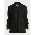 thumbnail image 4 of Scoop Women's and Women’s Plus Ultimate ScubaKnit Relaxed Blazer with Scrunch Sleeves, Sizes XS-4X, 4 of 5