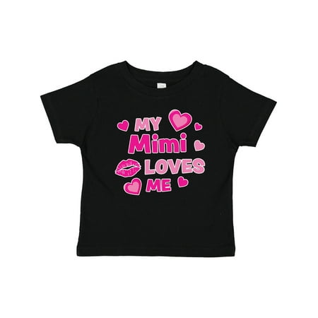 

Inktastic Valentine s Day My Mimi Loves Me Hearts and Lips Gift Baby Boy or Baby Girl T-Shirt