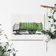 thumbnail image 5 of Garbage Truck Canvas Wall Art Watercolor Transportation Vehicles Garbage Truck Canvas Painting Prints for Home Boys Bedroom Nursery Wall Decor Framed Artwork Gifts(12x15 Inch), 5 of 6