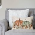 thumbnail image 4 of Boho Orange and Sage Green Pumpkin Fall Throw Pillow Cover 12x20 Inch Floral Pampas Autumn Farmhouse Cottage Decorations Lumbar Decorative Throw Pillows Cases for Home Living Room Decor, 4 of 6