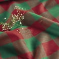 thumbnail image 3 of Linen Checkered Tablecloth 52 x 52 Inch - 100% Pure Linen Red and Green Buffalo Plaid Square Tablecloth - Machine Washable Table Throw, 3 of 5