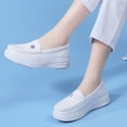 thumbnail image 3 of MGEZCOO Women’s Slip-On Nurse Shoes for Work – Lightweight Breathable Non-Slip Walking Shoes with Cushion Support, White/Black, 3 of 7