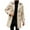 Beige, variant on Winter Coats for Men,Classic British Style Anorak Coat Double Lapel Outerwear Jacket for Gentlemen Casual and formal Wear Durable Fabric,Size:3XL