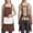 Brown Stripe, variant on HonorHut Kitchen Apron Adjustable Strap Apron with 2 Hand Towel and Sleeve Protectors Waterproof H Back Aprons Striped Design Blue