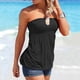 thumbnail image 2 of Camiseta sin mangas sin tirantes para mujer, camisetas de tubo de verano, blusa informal Sexy con hombros descubiertos para vacaciones Fridja  hjk6716, 2 of 8