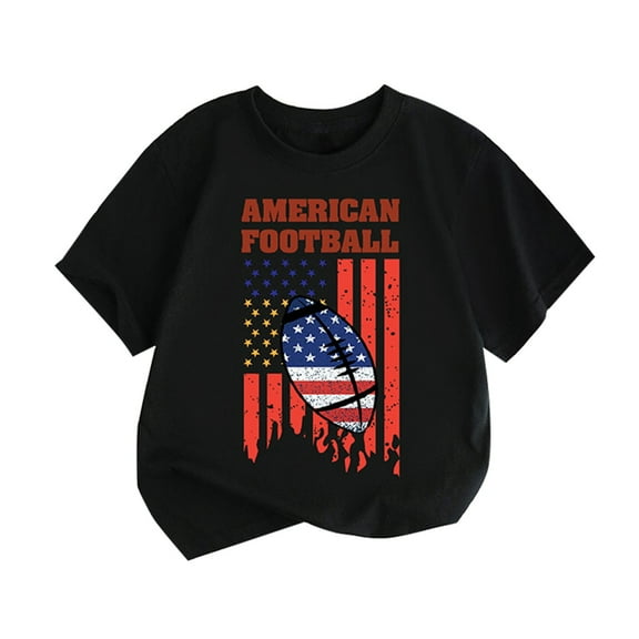 EnJoCho Kids Holiday T Shirt Crewneck Children's T Shirt Tops Baby Girls Boys 4th Of July Summer Short Sleeve Independence Day Little & Big Children Casual Home School Wear 4-5 Years