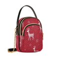 thumbnail image 2 of DIXRUYEE Cross Body Shoulder Handbags Bags Fashion Scarlet Reindeer Frosted Grace Pattern, 2 of 7
