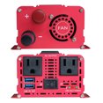 Yinleader Power Inverter 1000W Inverter DC 12V to AC 110V 120V Inverter with LCD Display, 4 AC Sockets