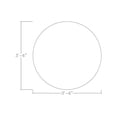 thumbnail image 2 of 42" Round Coffee Table For Office With Square Metal Base, 2 of 5