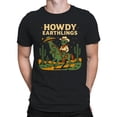 thumbnail image 2 of Alien Cowboy Howdy Earthlings Art Men's T-shirt, 2 of 3