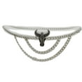 thumbnail image 4 of Women Silver Metal Chain Wave Strands Rodeo Belt Bull XL XXL, 4 of 12