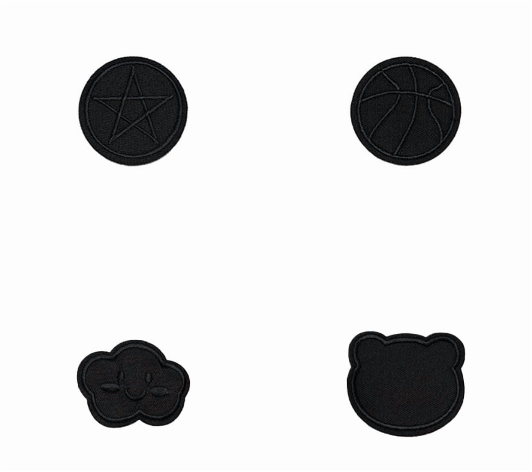 4 pack diy hole clothing patches self-adhesive seam-free embroidery cloth patches clothing accessories down jacket computer embroidery
