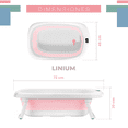 thumbnail image 2 of Bañera Moderna Para Bebé Linium con Termómetro Color Rosa, 2 of 9