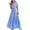 Black, variant on Women's 2024 Summer Striped Maxi Dress Casual Button Down Short Sleeve Tiered Long Shirt Dresses with Belt