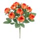 thumbnail image 2 of Ramo De Rosas De Policarbonato unidad de mini rosas de plástico color naranja,ramo de flores artificiales de seda para bodas y decoración del hogar. Rkxzt, 2 of 9