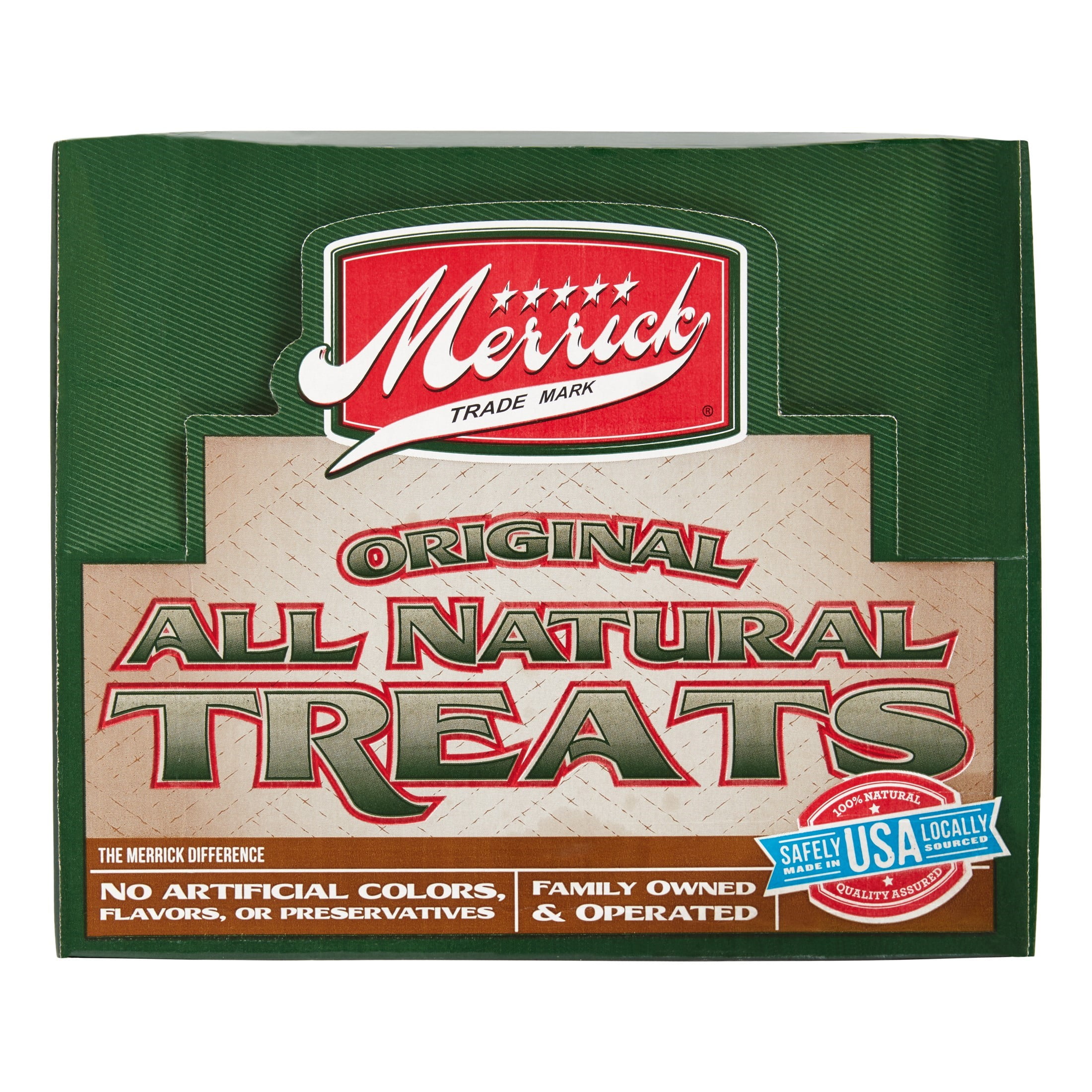 Merrick Corporal Cap Beef Kneecap Bone Dog Treat, 4 oz (Pack of 30