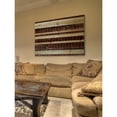 thumbnail image 5 of Marmont Hill - "Deep Red Stripes" Painting Print on Natural Pine Wood, 5 of 5