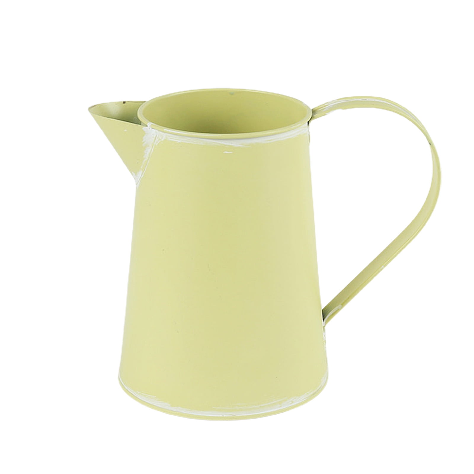 PersonalhomeD Farmhouse Rustic Vase Design Galvanized Milk Jug