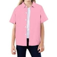 thumbnail image 5 of Kids Boys Button Down Shirts Pink Shirt for Boys Dress Shirt Boys Formal Shirt Boys Uniform Shirt 10-11 Years, 5 of 6