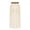 Beige., variant on Bixock Women's High Waisted Maxi Skirts,A-line Casual Skirt with Pocket,Fashion Solid Color Elastic Waist Linen Flared with Pockets Belt Ankle-Length