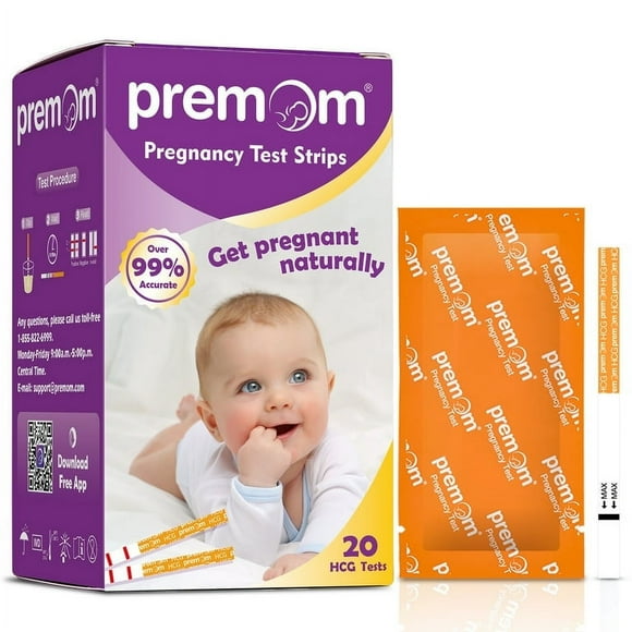 Premom Bandelettes de Test de Grossesse Kits de Test de Détection Précoce - 20 Pack