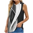 thumbnail image 1 of Boovnll Sweat à Capuche à Manches Courtes pour Femmes, Haut de Sport Ample à Col Rond Imprimé pour Femmes, Blouses pour Femmes, Sweat à Capuche, 1 of 3