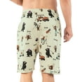 thumbnail image 2 of LazyOne Pajama Shorts for Men, Golfers, Cotton Sleepwear, X-large, 2 of 7